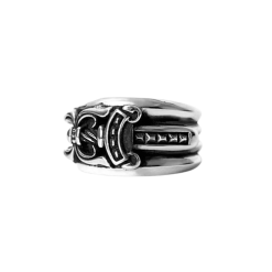 Chrome -Hearts -Silver- Dagger- Ring