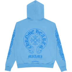 blue-sanskrit-chrome hearts-hoodie